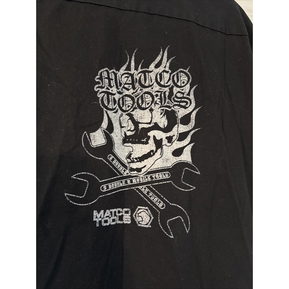 Matco Mens 2XL Button Up 2-sided Graphic Work Shirt Tools Logo Dickies